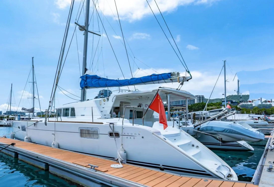 Lagoon 440 catamaran luxury sailing yacht