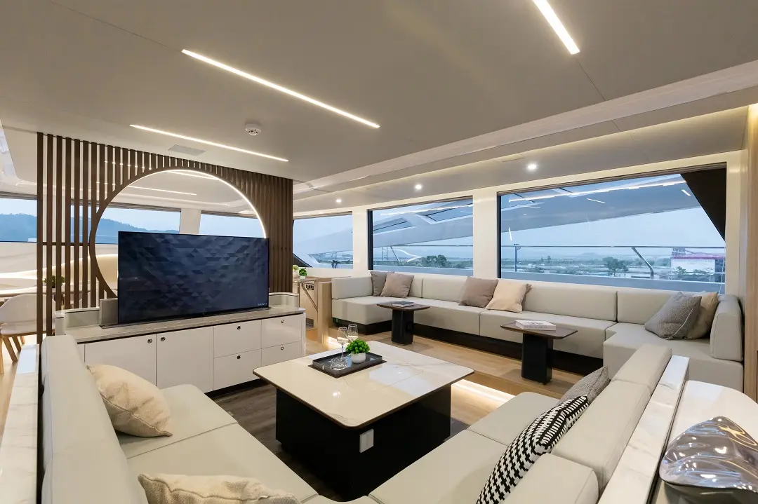 Oceanwalker yachts living Room