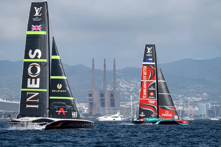 America's Cup racing scene