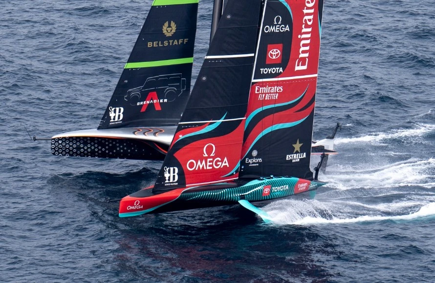 America's Cup racing scene