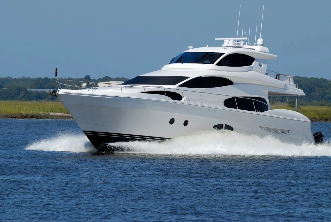 Yachts sail on the water