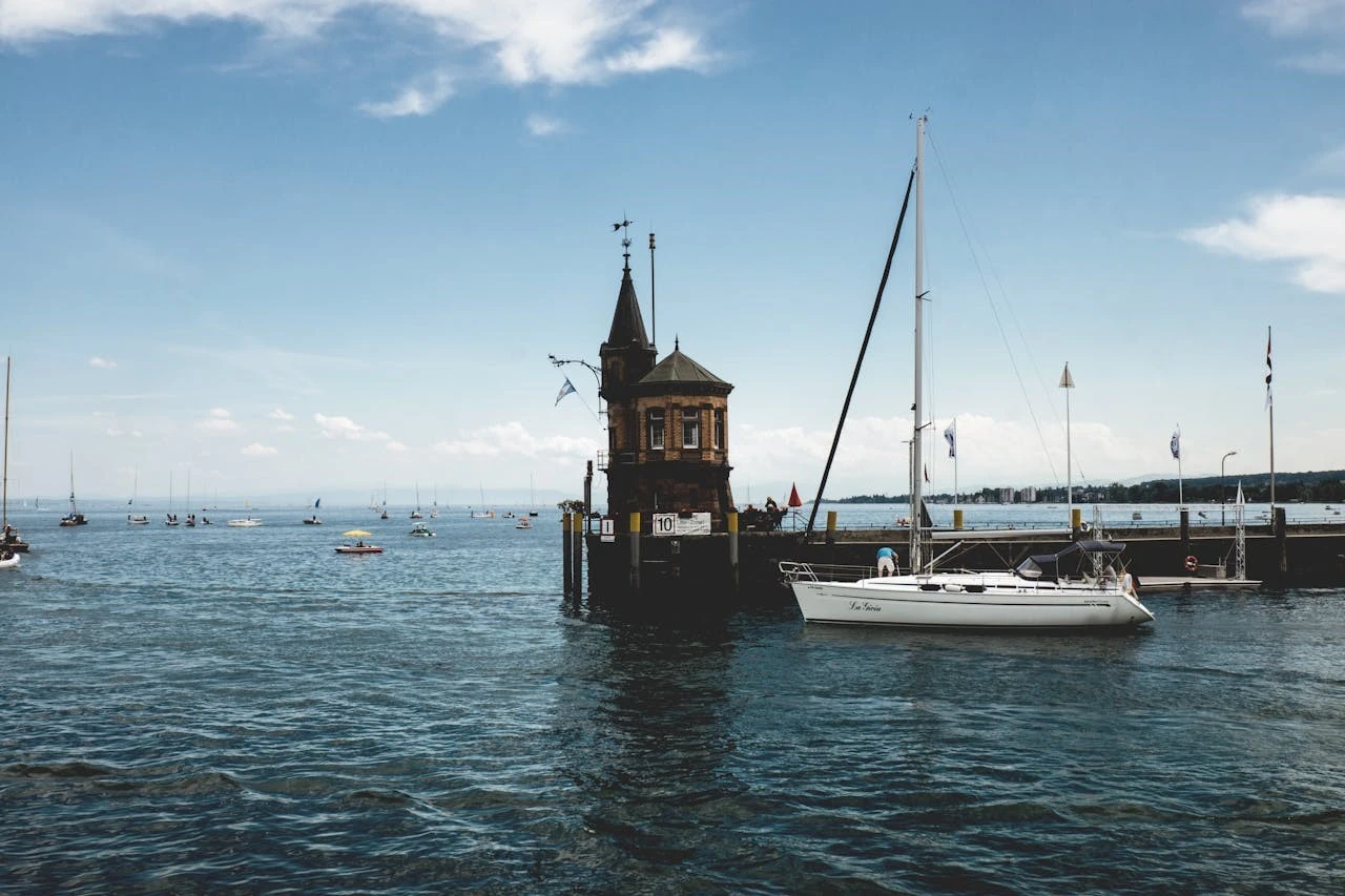 Yachts sail the seas