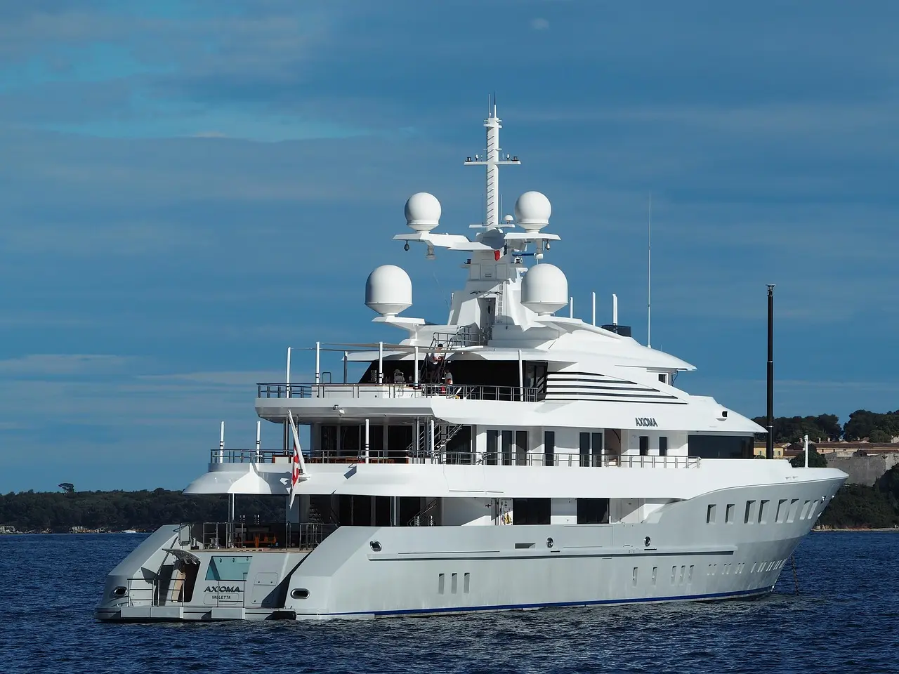 Superyachts sail the seas
