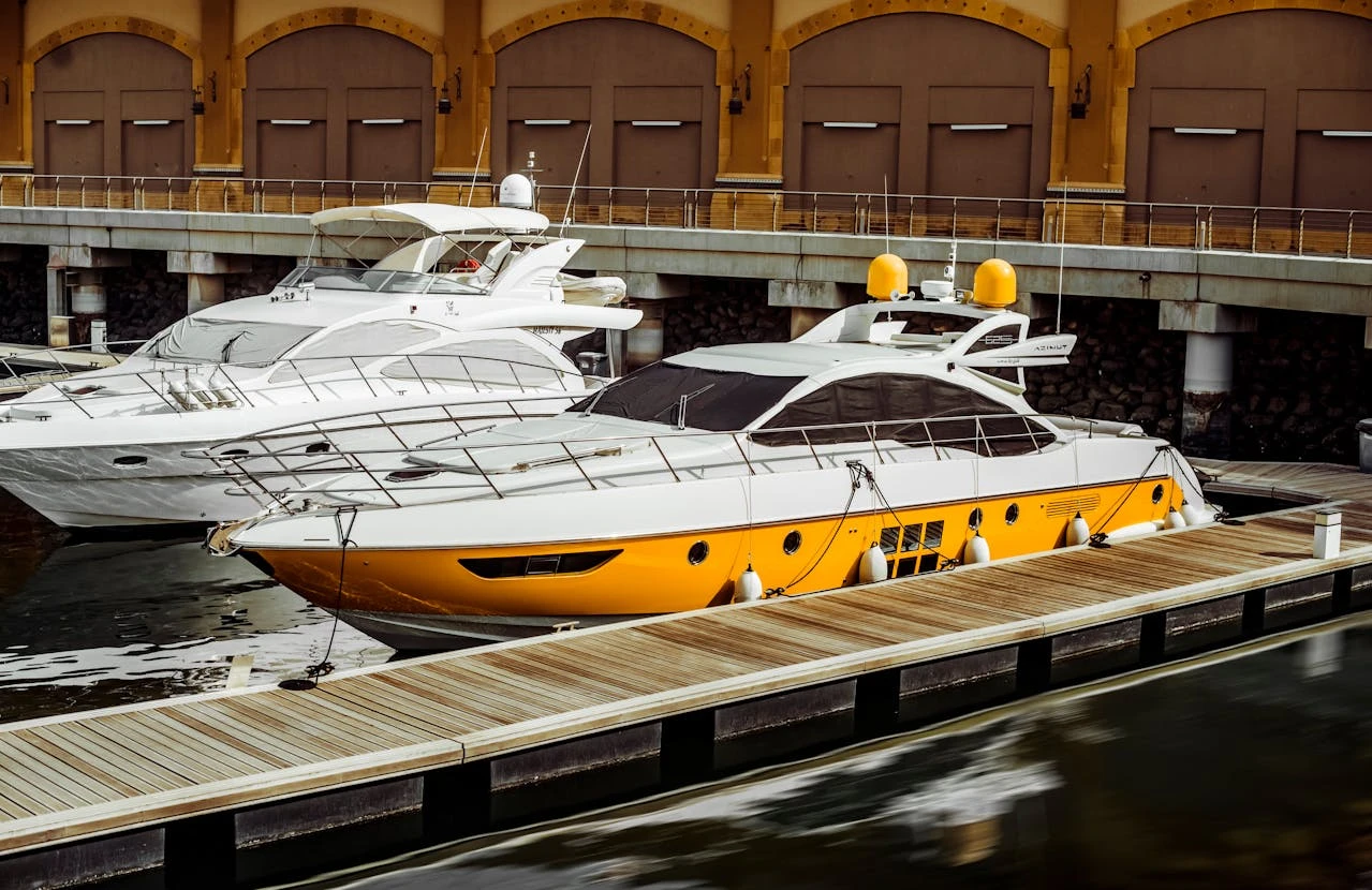 Yacht on the water