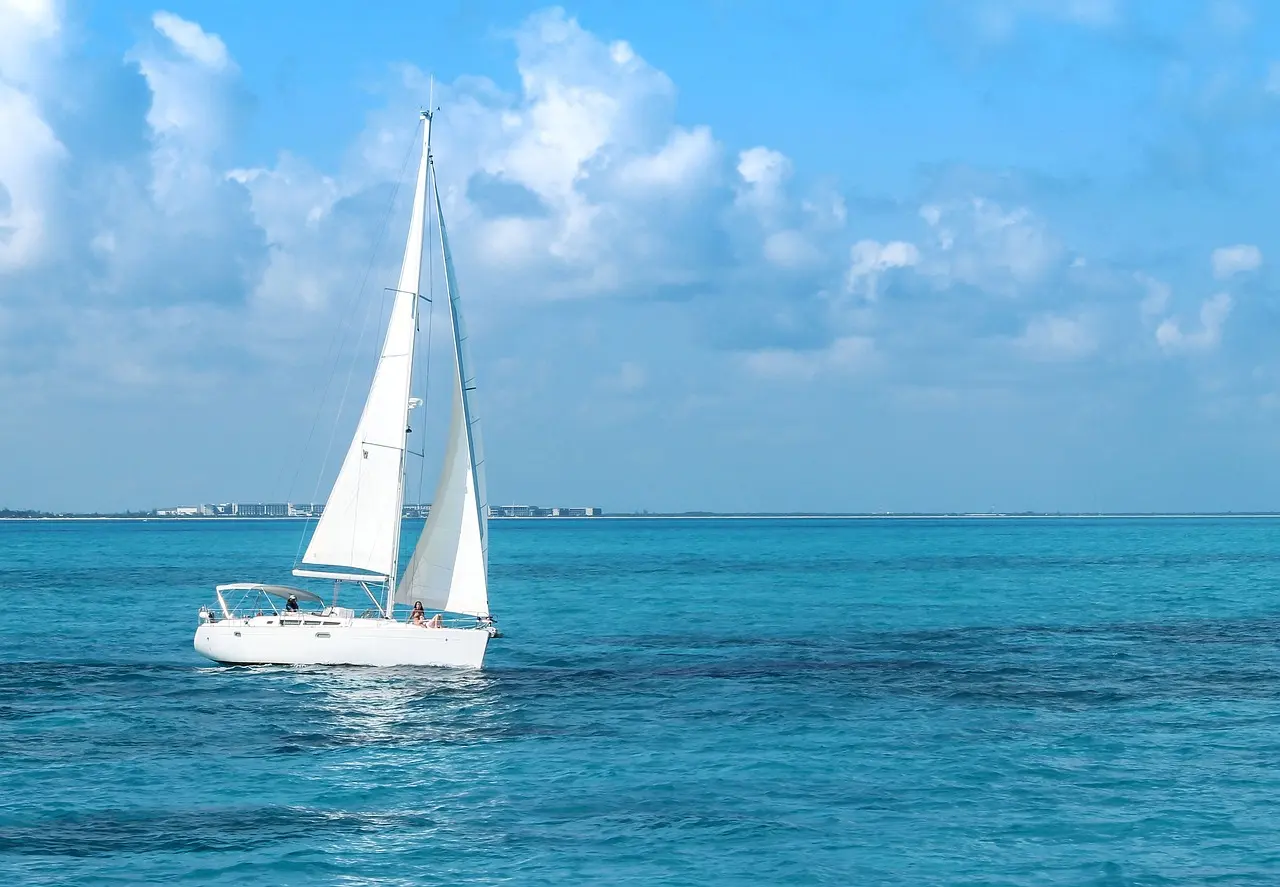 Sailboat sailing on the sea