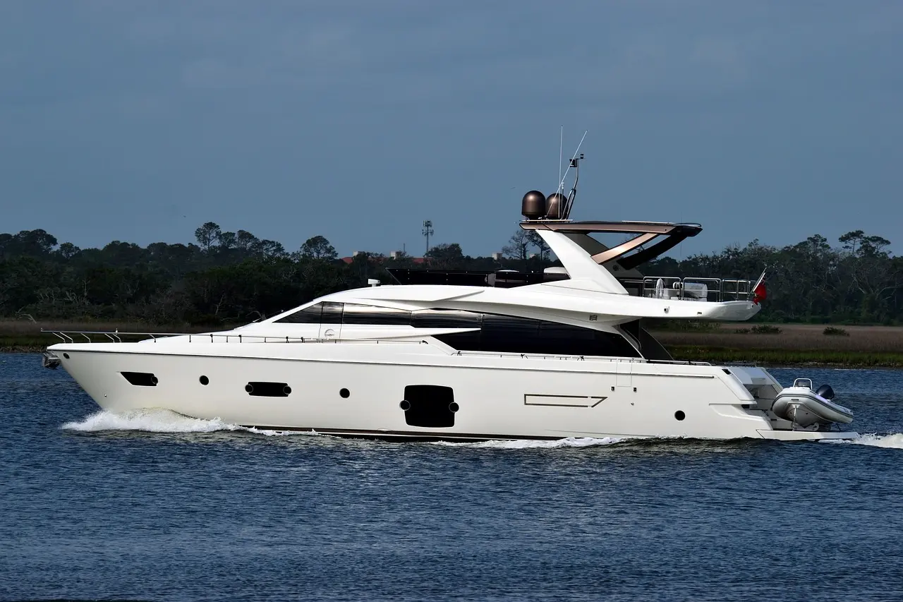 Yacht on the sea