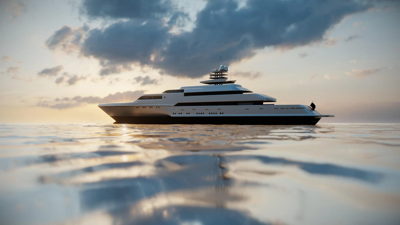 Yacht at sea
