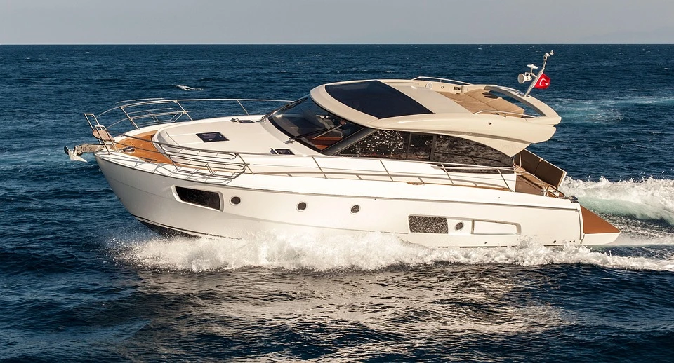 Yachts sail on the water