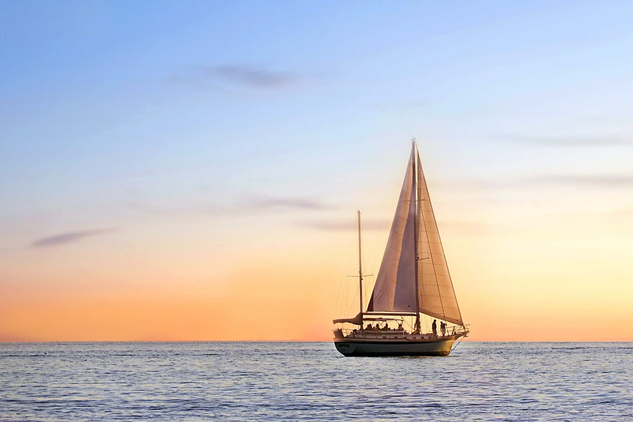 Sailboats on the sea