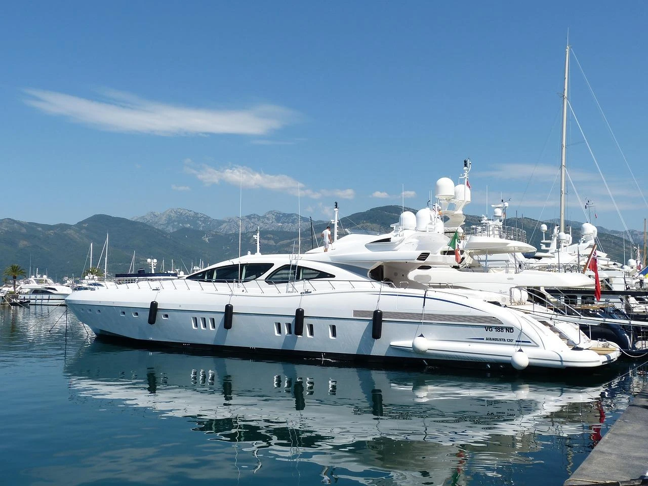 Yacht on the water