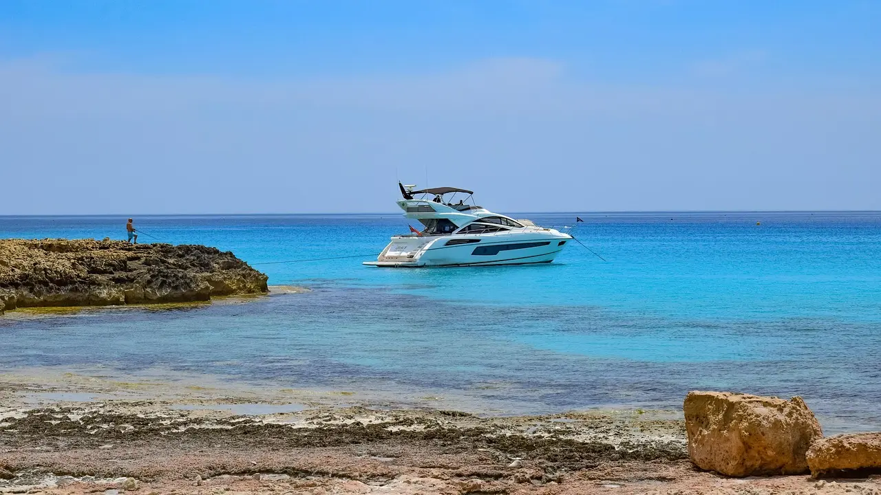 Yacht on the water