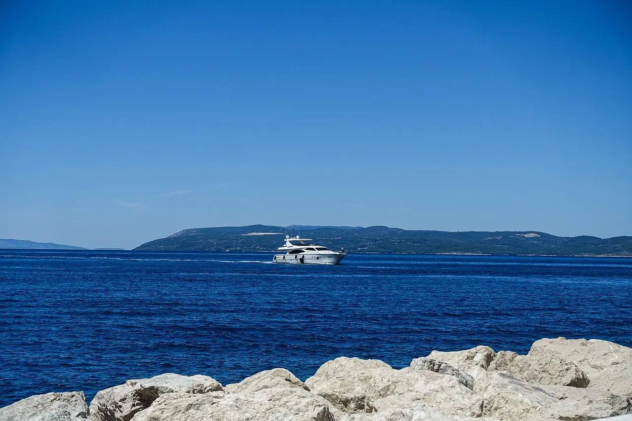 Yacht on the water