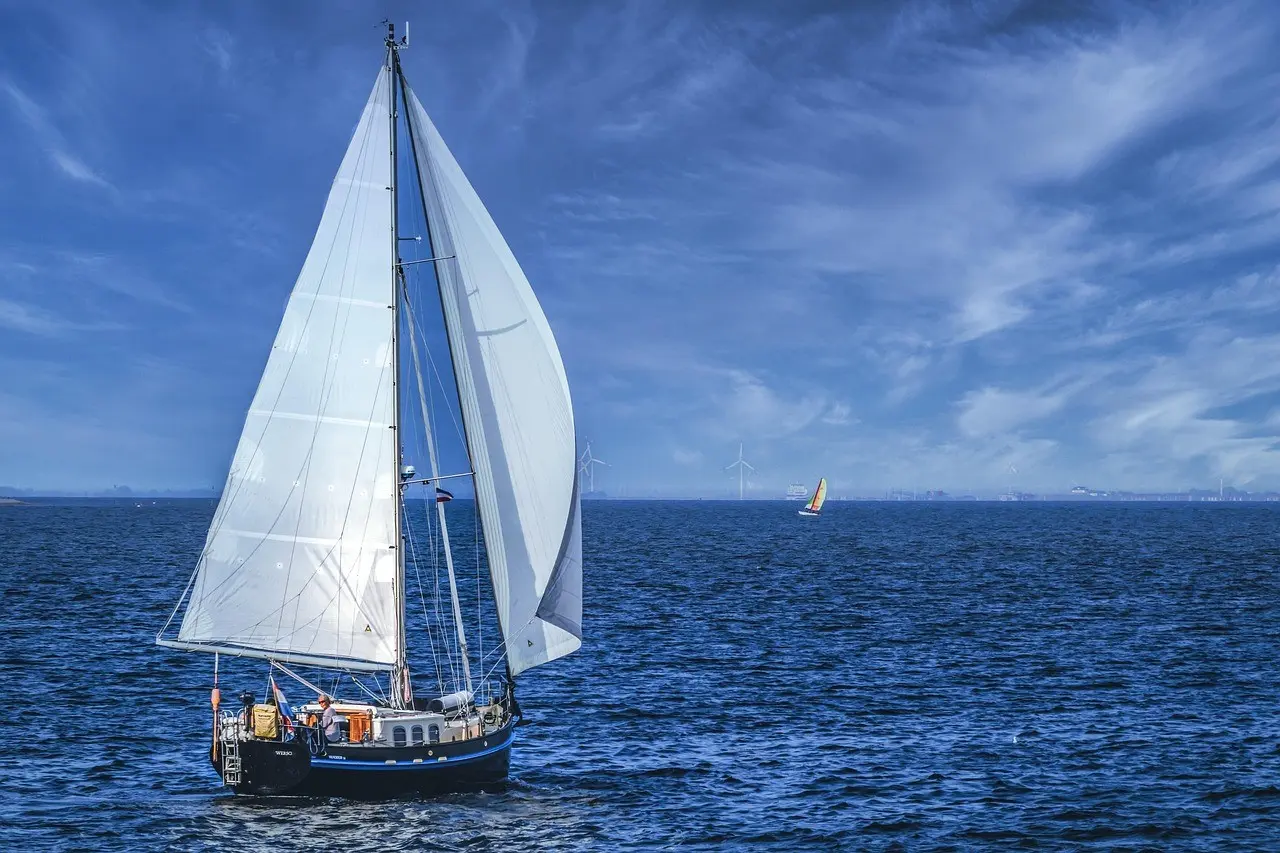 Sailboat on the sea