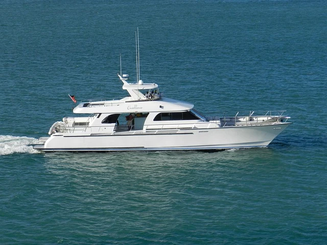 Yacht sailing on the water