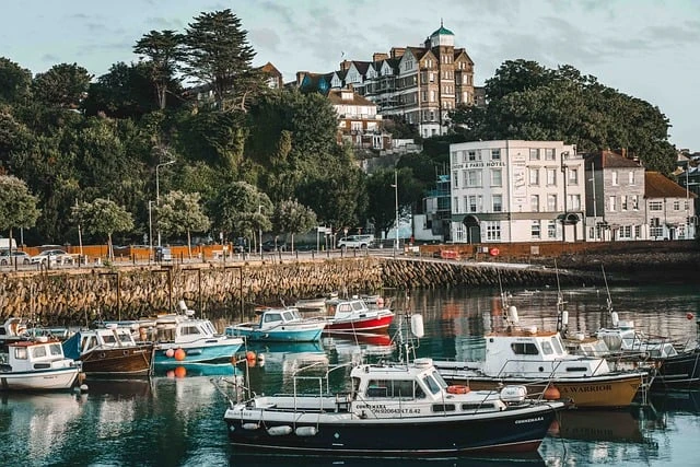 The yacht is docked
