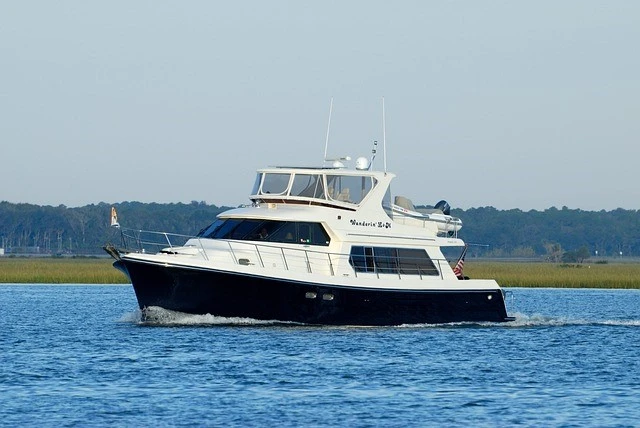 Yacht on the water