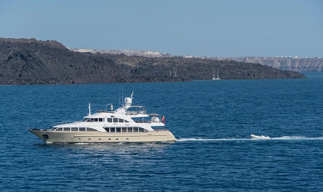 Yacht sailing on the water