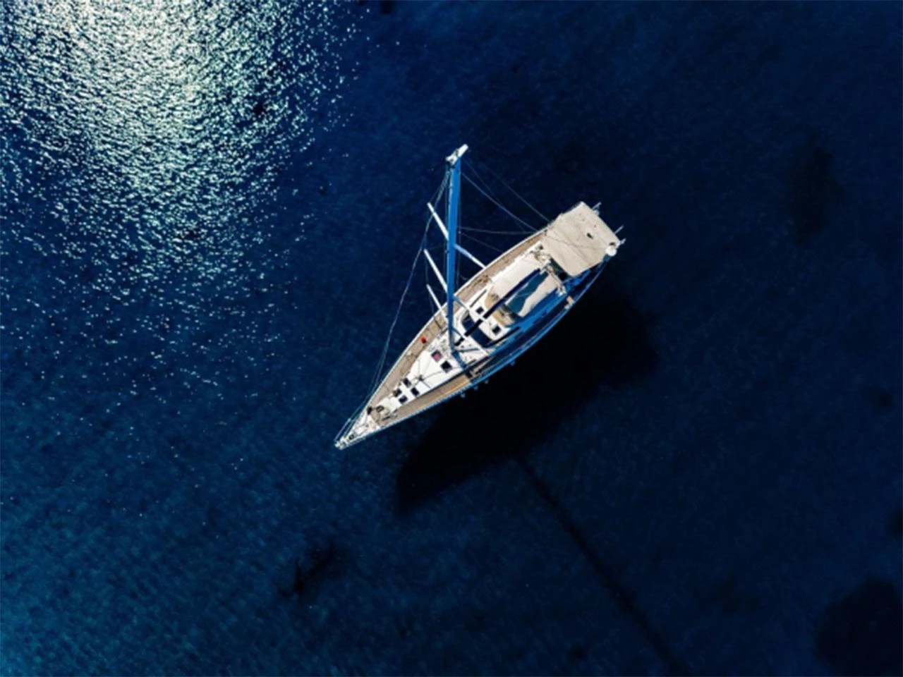 Yacht on the water