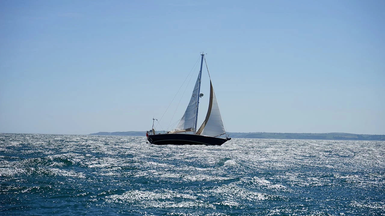 Sailboat on the sea